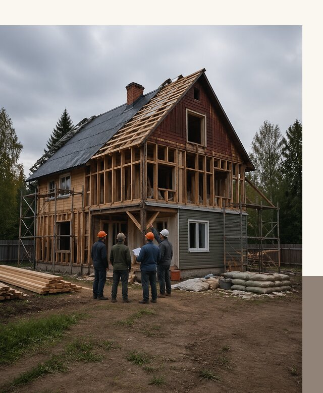 Реконструкция дачного дома в Азове под ключ с проектом
