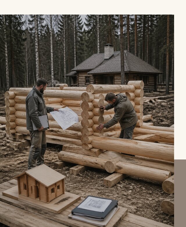 Проектирование и строительство домов из бревна в Азове